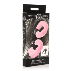 Esposas de Piel con Puños – Esposas Peludas – Rosa