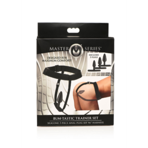 Bum-Tastic – Trainer Set Silicone 3 Piece Anal Plug Set with Harness