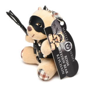 Llavero de Oso de Peluche BDSM – Beige