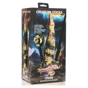 Monstruo Cyclops – Dildo de Silicona – Amarillo/Púrpura/Negro