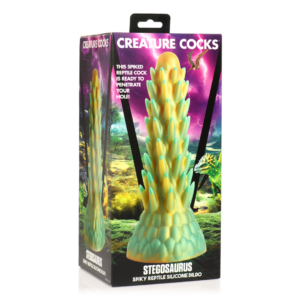 Stegosaurus – Spiky Reptile Silicone Dildo – Green