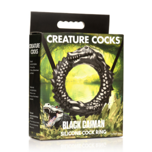 Black Caiman – Silicone Cock Ring – Black