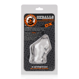 Unit-X Stretch – Sporty Sleek Cocksling with Extended Ballstretcher Base – Clear