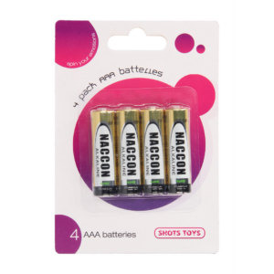 AAA Batteries – Alkaline – 4 Pack