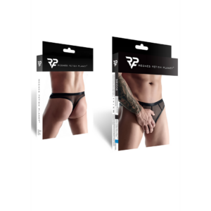 Men’s Thong Made of Elastic Mesh – S