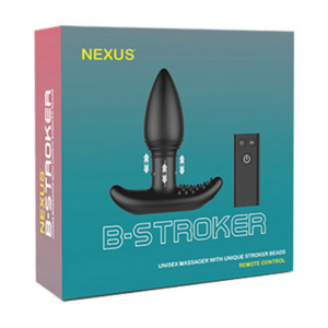 B-Stroker – Unisex Massager with Unique Rimming Beads and Remote Control