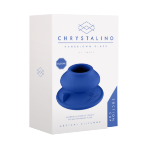 Ventosa de silicona para juguetes Chrystalino de vidrio