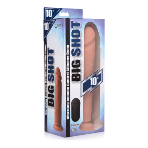 Dildo de Silicona Vibrante con Control Remoto – 10 / 25,5 cm