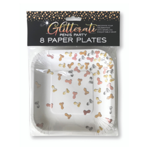 Glitterati – Penis Party Plates
