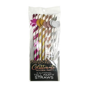 Glitterati – Boobie Tall Party Straws