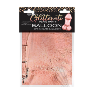 Glitterati – 3ft Rose Gold Mylar Balloon