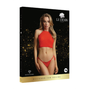 Festive Rhinestone Top and Thong – One Size