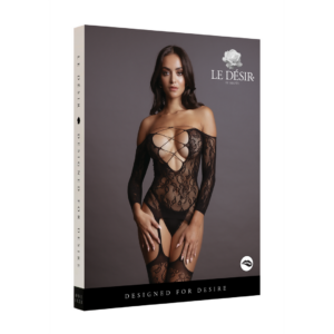 Body de malla con cuello cruzado – Talla única