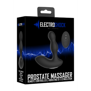 Masajeador de próstata vibrante de E-Stimulación