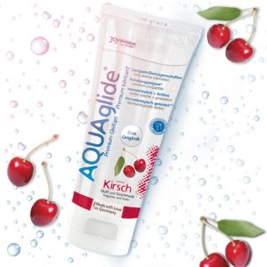 AQUAglide Neutral – Lubricante a base de agua con sabor – Cereza – 3 fl oz / 100 ml