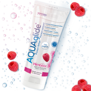 AQUAglide Neutral – Lubricante a base de agua con sabor – Frambuesa – 3 fl oz / 100 ml