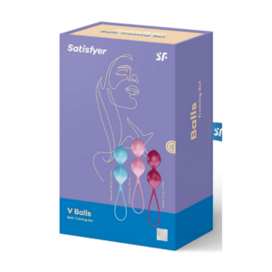 Bolas V – Bolas de Kegel – 3 Piezas – Turquesa/Rojo/Rosa