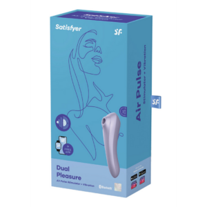 Dual Pleasure – Air Pulse Vibrator – Mauve