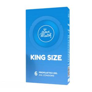 King Size – Condones – 2.4 / 60 mm – 6 Piezas