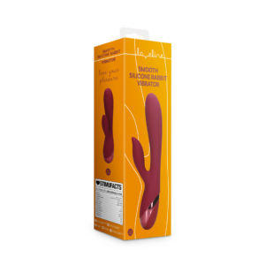 Vibrador de conejo de silicona suave – Cereza oscura
