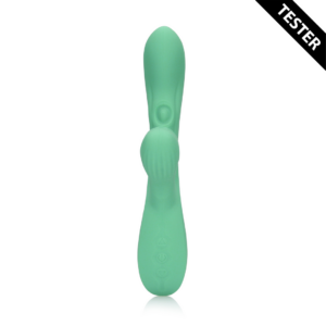 Pulse Wave and Tongue Flickering Rabbit Vibrator – Blue Grass – Tester