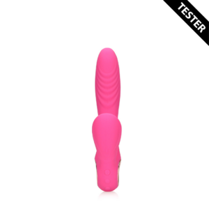 Tongue Flickering and Heating Rabbit Vibrator – Exuberant Pink – Tester
