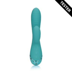 Inflatable Rabbit Vibrator – Peacock Blue – Tester