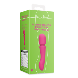 Ultra Soft Silicone Double-Sided Wand Vibrator – Prestone Pink