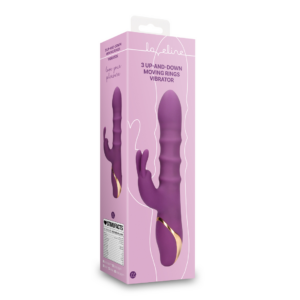 3 Up-and-Down Moving Rings Vibrator – Orchidee Purple