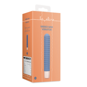 Ribbed Mini Vibrator – Blue Horizon