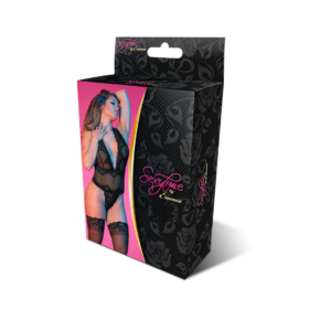 Deep Look Halter Teddy – S/M – Negro