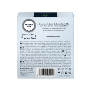 Pure Feel – Condoms 47 mm – 3 Pack