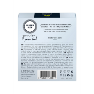 Pure Feel – Condoms 49 mm – 3 Pack