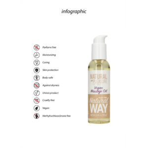 Aceite de Masaje Vegano – 5 fl oz / 150 ml