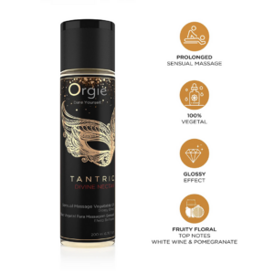 Néctar Divino Tántrico – Aceite de Masaje Efecto Brillante – 7 fl oz / 200 ml