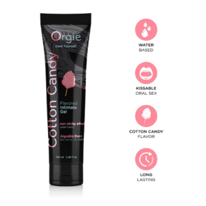 Lube Tube Algodón de Azúcar – Lubricante a Base de Agua – 3 fl oz / 100 ml
