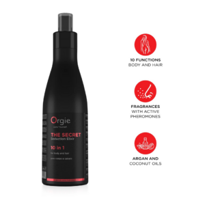 Elixír de Seducción Secreta – Loción para Piel y Cabello con Feromonas – 7 fl oz / 200 ml