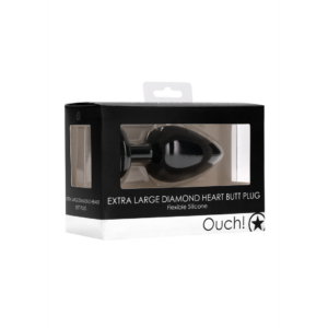 Plug Anal Corazón de Diamante – Extra Grande