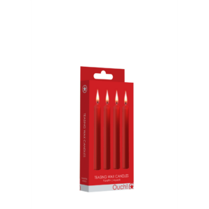 Velas de Cera Teaser – 4 Piezas – Rojo