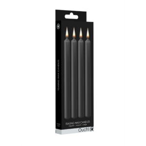 Velas de Cera Teasing – 4 Piezas – Grande – Negra