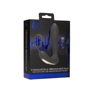 E-stim Vibrating Butt Plug y Cockring