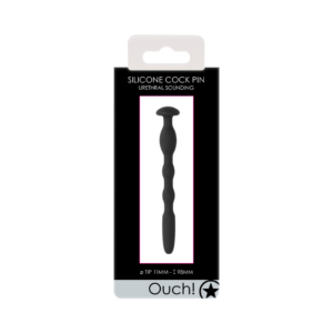Plug de pene de silicona con estrías – 0.4 / 11 mm