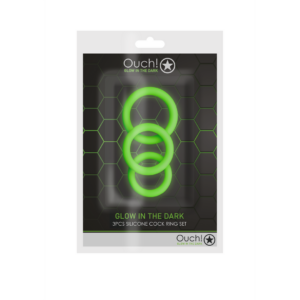 Cockring Set – Glow in the Dark – 3 Pieces