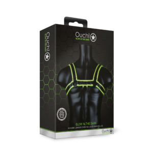 Chest Bulldog Harness – Glow in the Dark – L/XL