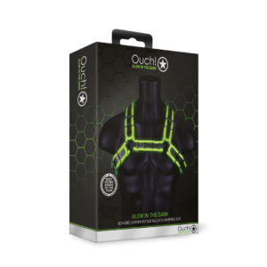 Bulldog Harness with Buckle – Glow in the Dark – S/M