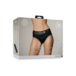 Braguita Alta Vibrante Strap-on – XS/S – Negra