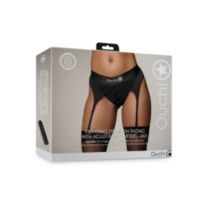 Tanga Vibrante con Arnés Ajustables – M/L – Negro