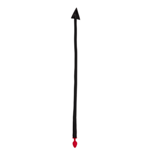 Silicone Anal Plug Devil’s Tail – Black/Red