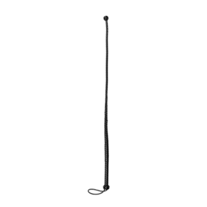 PU Leather Whip with Knot Detail – Black