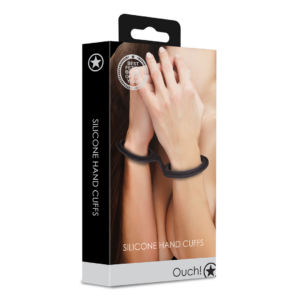 Silicone Hand Cuffs – Black